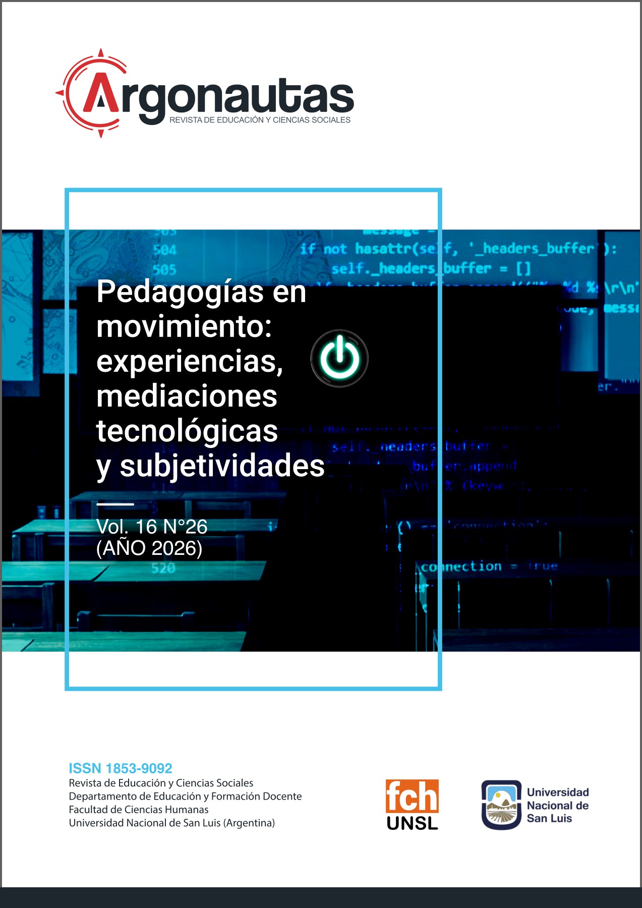 					Ver Vol. 16 Núm. 26 (2026): Pedagogías en movimiento: experiencias, mediaciones tecnológicas y subjetividades
				