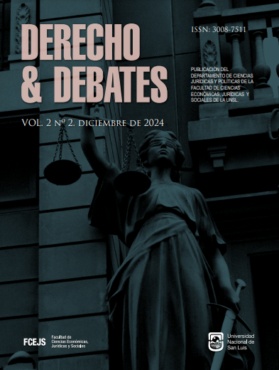 					Ver Vol. 2 Núm. 2: Revista Digital de Derecho y Debates
				